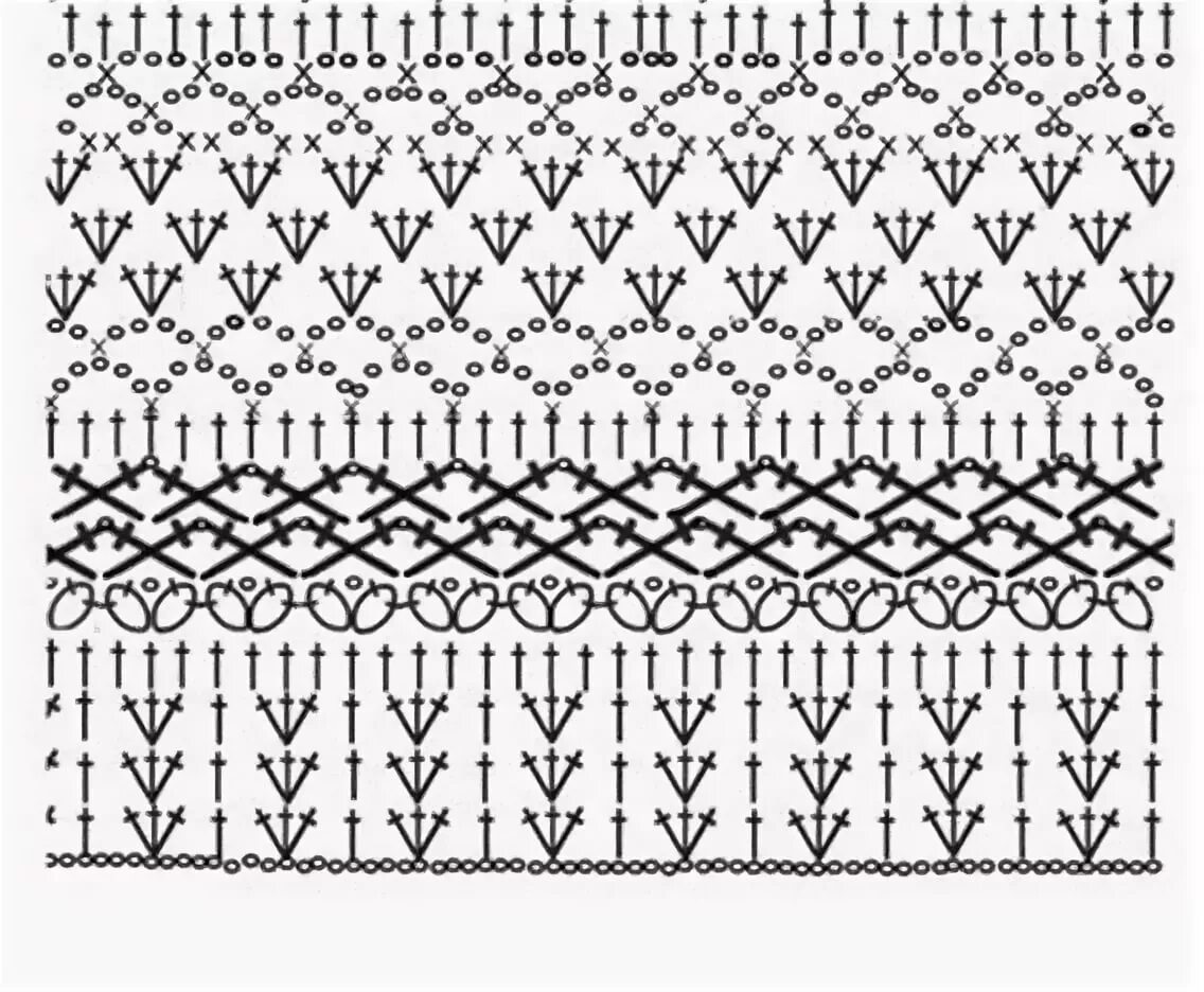 Полоски крючком со схемами Орнамент крючком схемы