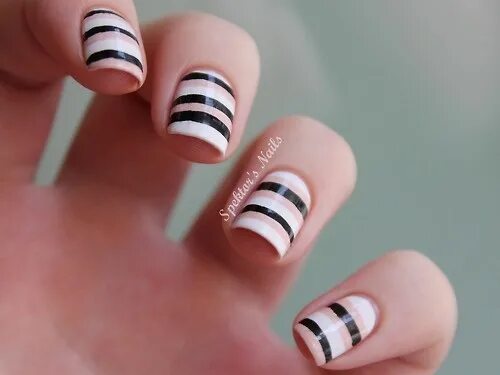 Полосы на ногтях фото Spektor's Nails Manicuras, Diseños de uñas, Uñas artísticas