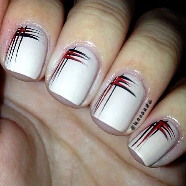 Полосы на ногтях фото Tape nail art, Nail designs, Trendy nail art