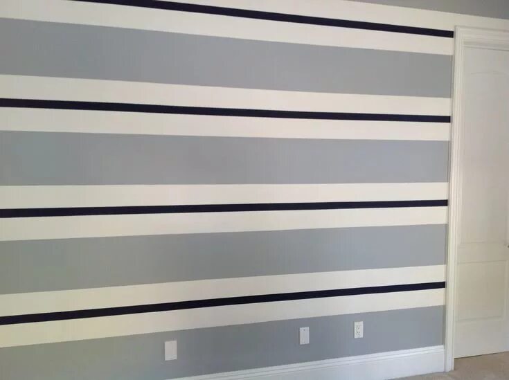 Полосы на стенах фото Georgette Westerman Interiors Stripe paint ideas for walls, Painting stripes on 