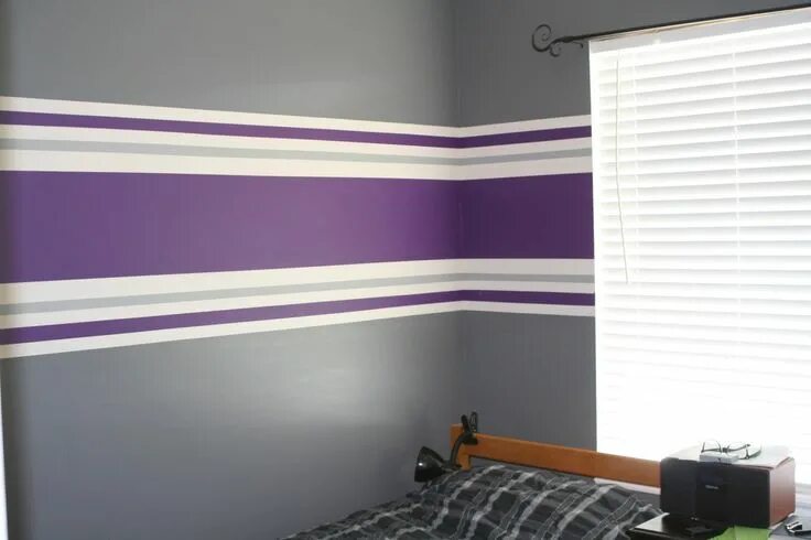 Полосы на стенах фото IMG_0226.JPG (1600 × 1067) Striped walls, Room paint designs, Home wall colour