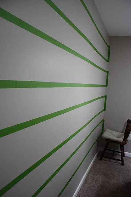 Renters Solutions: Get the Wallpaper Look Without the Commitment Striped walls, 