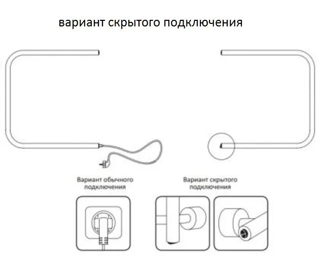 Полотенцесушитель без розетки скрытое подключение Перейти на страницу с картинкой