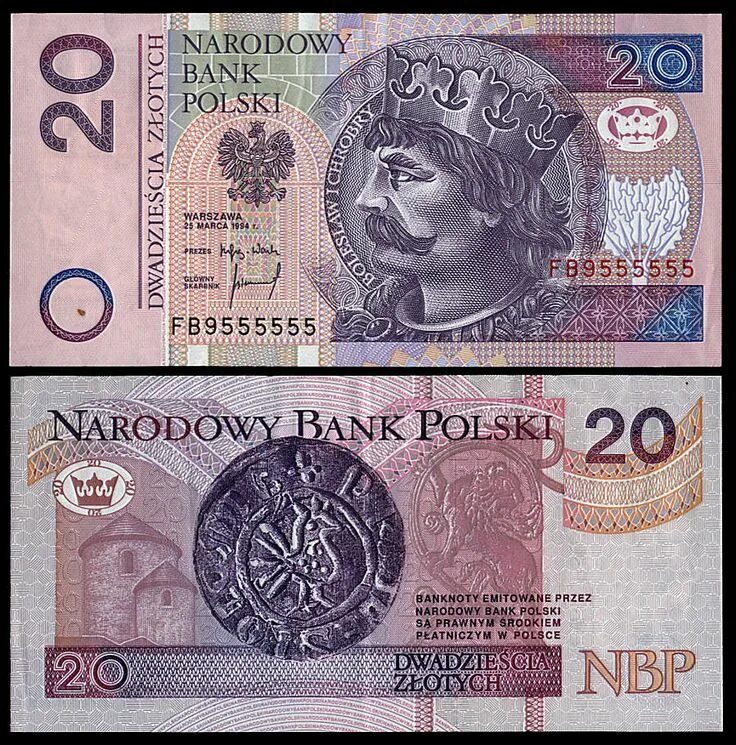 Польские деньги фото 20 złotych Currency design, Money notes, Money poster