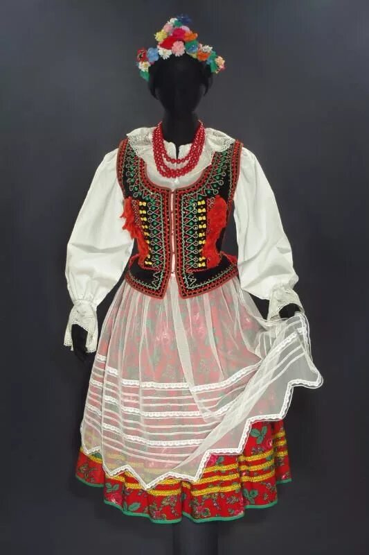 Польский национальный костюм женский фото kujawiak Polish traditional costume, Folk costume, Folk fashion