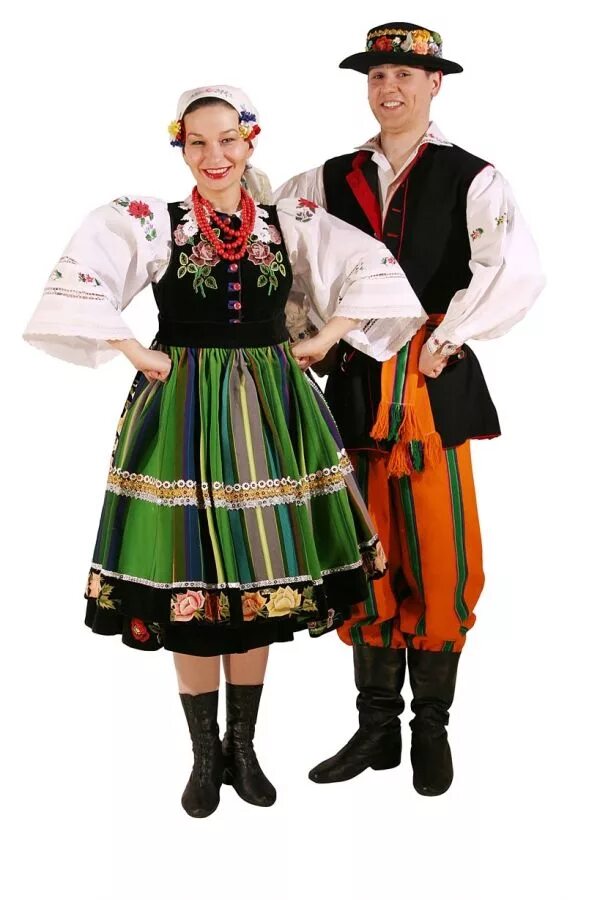 Польский национальный костюм женский фото lowicz Costume folklorique, Costume traditionnel, Costume