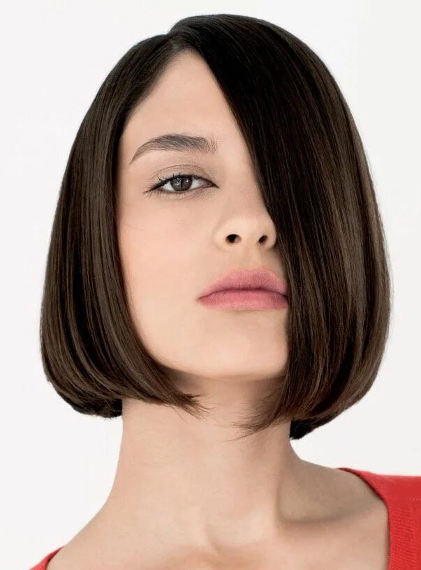 Полу каре прическа Free Style Natural Medium Straight Bob Hairstyle Human Hair Lace Wig Cheap human