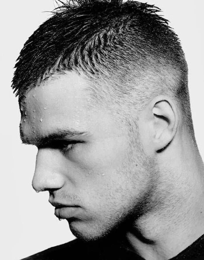 Полубокс стрижка мужская короткая с челкой фото Coiffure homme court - à vos marques, coupez ! Mens haircuts short, Short hair c