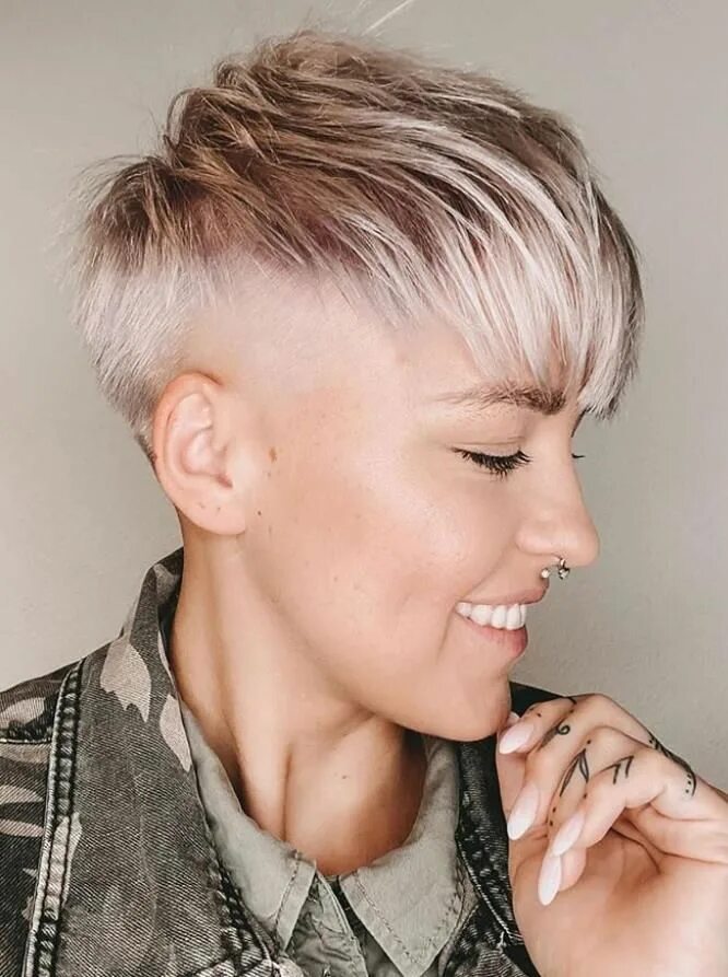 Полубокс стрижка женская фото на короткие 36 Pretty Fluffy Short Hair Style Ideas For Short Pixie Haircut - in 2024 Short 