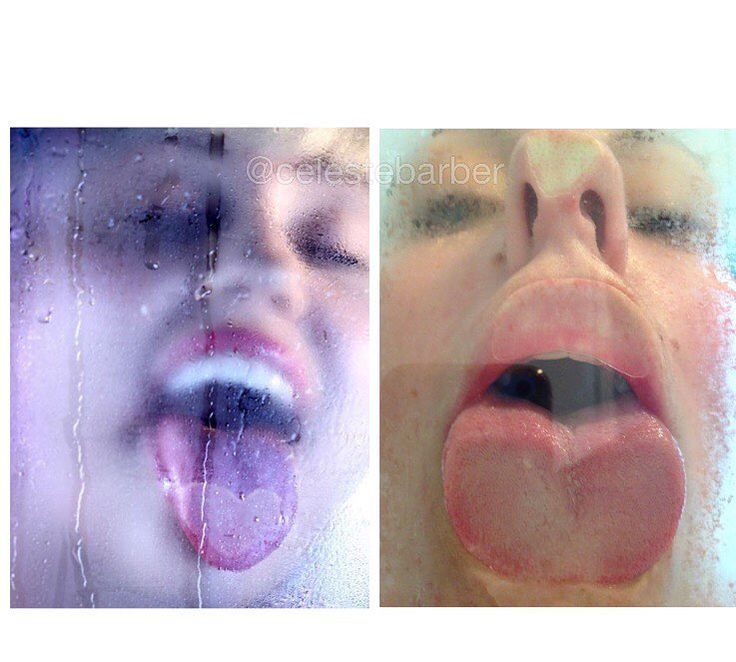 Получаются такие фото So steamy. #celestechallengeaccepted #celestebarber #funny #mileycyrus by celest