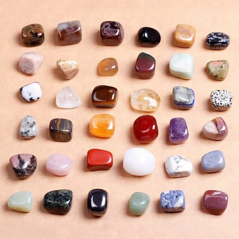 Полудрагоценные камни фото Details about 5PCS Lucky Colorful Polishing Tumbled Stones Inspiration Reiki Cry