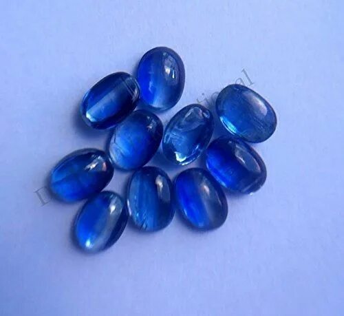 Полудрагоценные камни фото синего цвета Natural Kyanite Cabochon Oval Blue Color Calibrated SI Quality Loose Gemstone #n