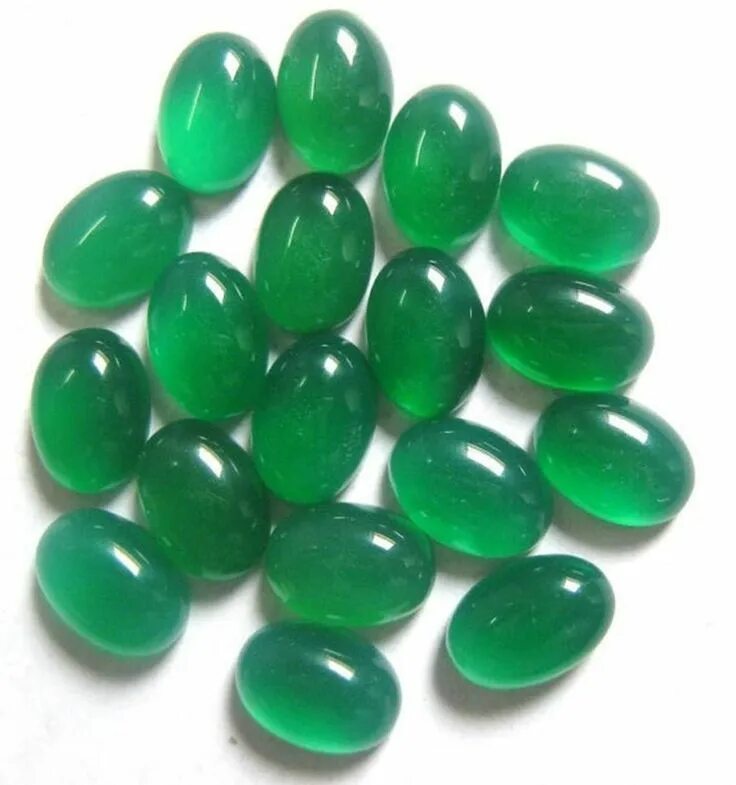 Полудрагоценные камни зеленого цвета фото Natural Oval Green Onyx Cabochon Calibrated size Loose Etsy Green onyx, How to m