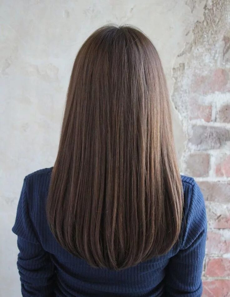 Полукруг на средние волосы фото Pin on H A I R Straight hairstyles, Long hair cuts, Straight hair cuts