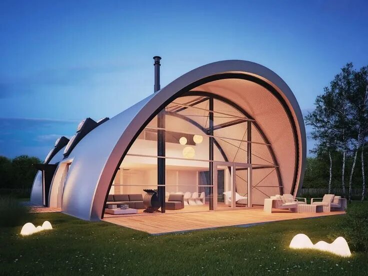 Полукруглая крыша фото Quonset Hut Homes Pros and Cons: 10 Best Quonset House Plans Quonset hut, Quonse