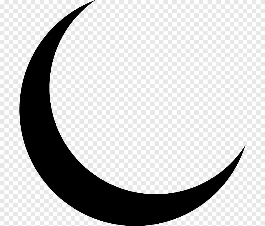 Полумесяц знак фото Free download Lunar phase Moon Symbol Crescent, moon, leaf, monochrome png PNGEg