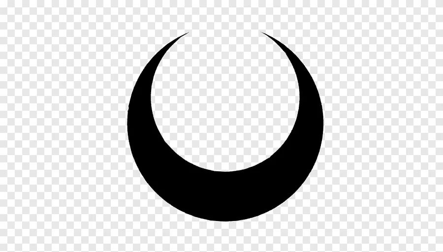 Полумесяц знак фото Free download Crescent Circle Symbol Line, crescent, white, black png PNGEgg