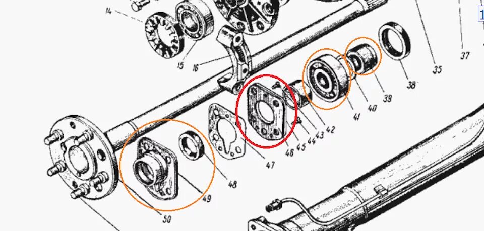 Полуось ваз схема Полуоси - Москвич 403, 1,5 л, 1965 года своими руками DRIVE2