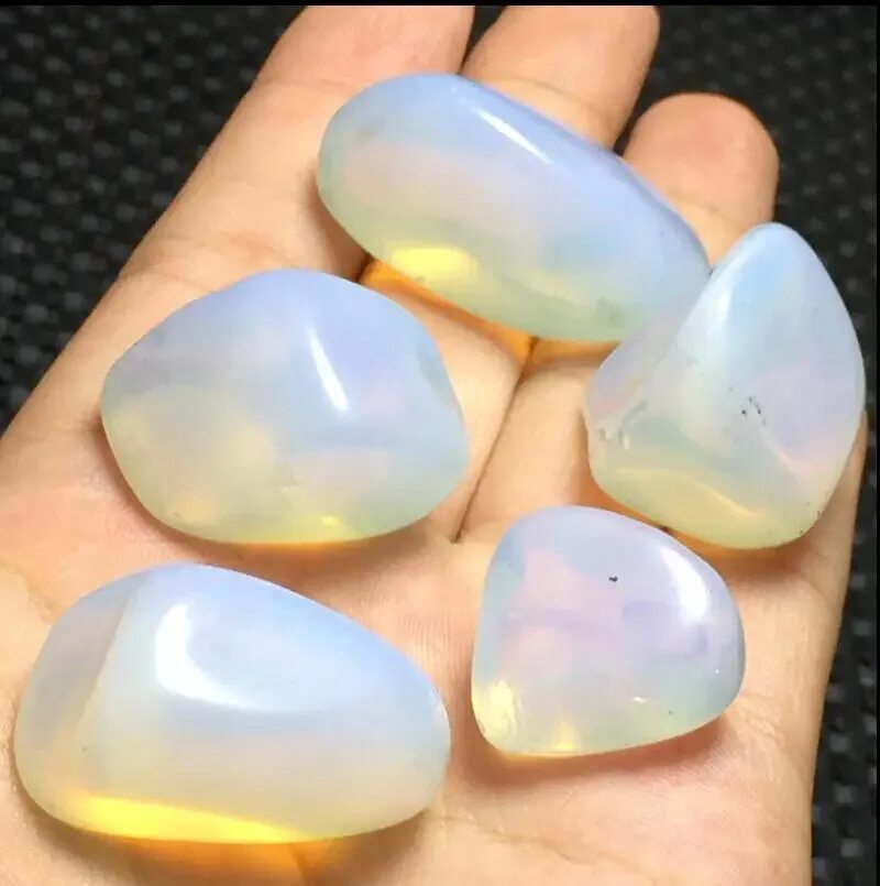 Полупрозрачный камень фото 5pcs Natural beautiful opal mineral Free body rock specimens - купить по выгодно