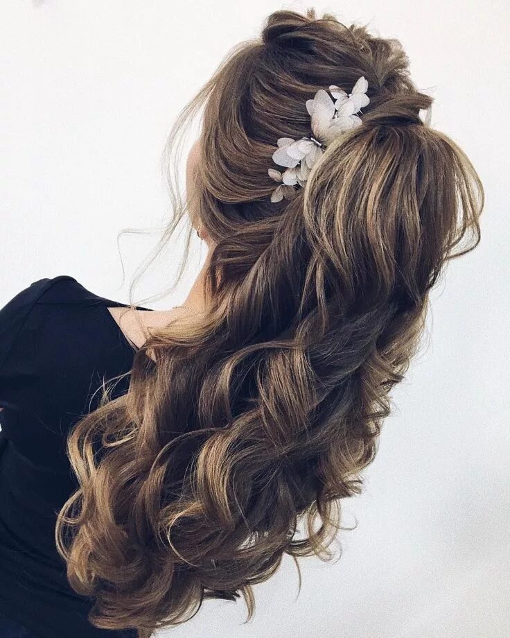 Полураспущенная прическа на длинные волосы Gorgeous Ponytail Hairstyle Ideas That Will Leave You in FAB Pretty hairstyles, 