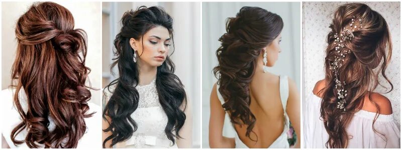 Полураспущенная прическа на длинные волосы 10 Best Wedding Hairstyles That Will Leave a Lasting Impression