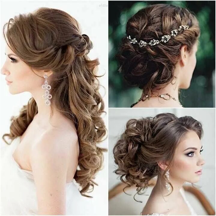 Полусобранная прическа на средние Pin on Wedding Hairstyles