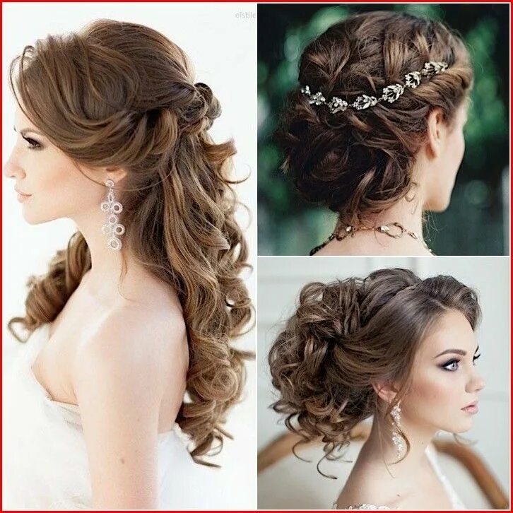 Полусобранные прически на средние волосы A Perfect Wedding Hairstyles Hair styles, Wedding hair half, Hair pieces