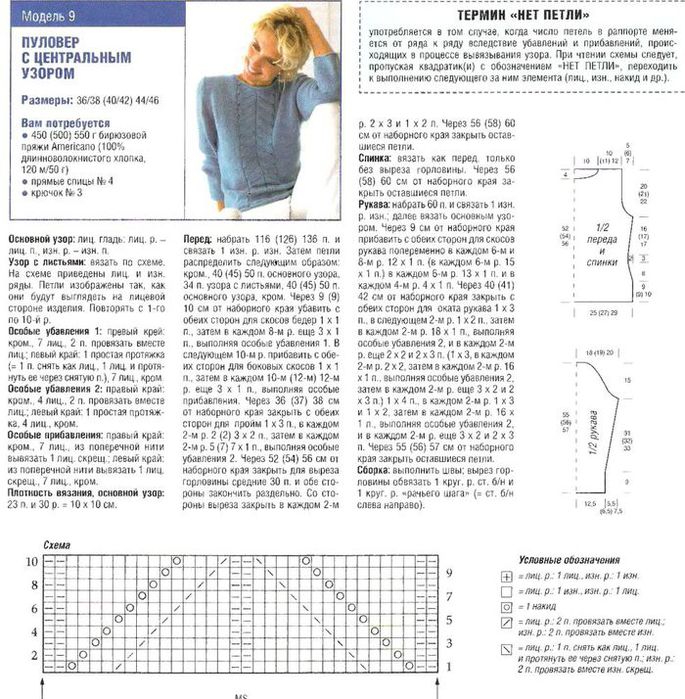 Полувер описание схема спицы Без заголовка. Обсуждение на LiveInternet - Российский Сервис Онлайн-Дневников