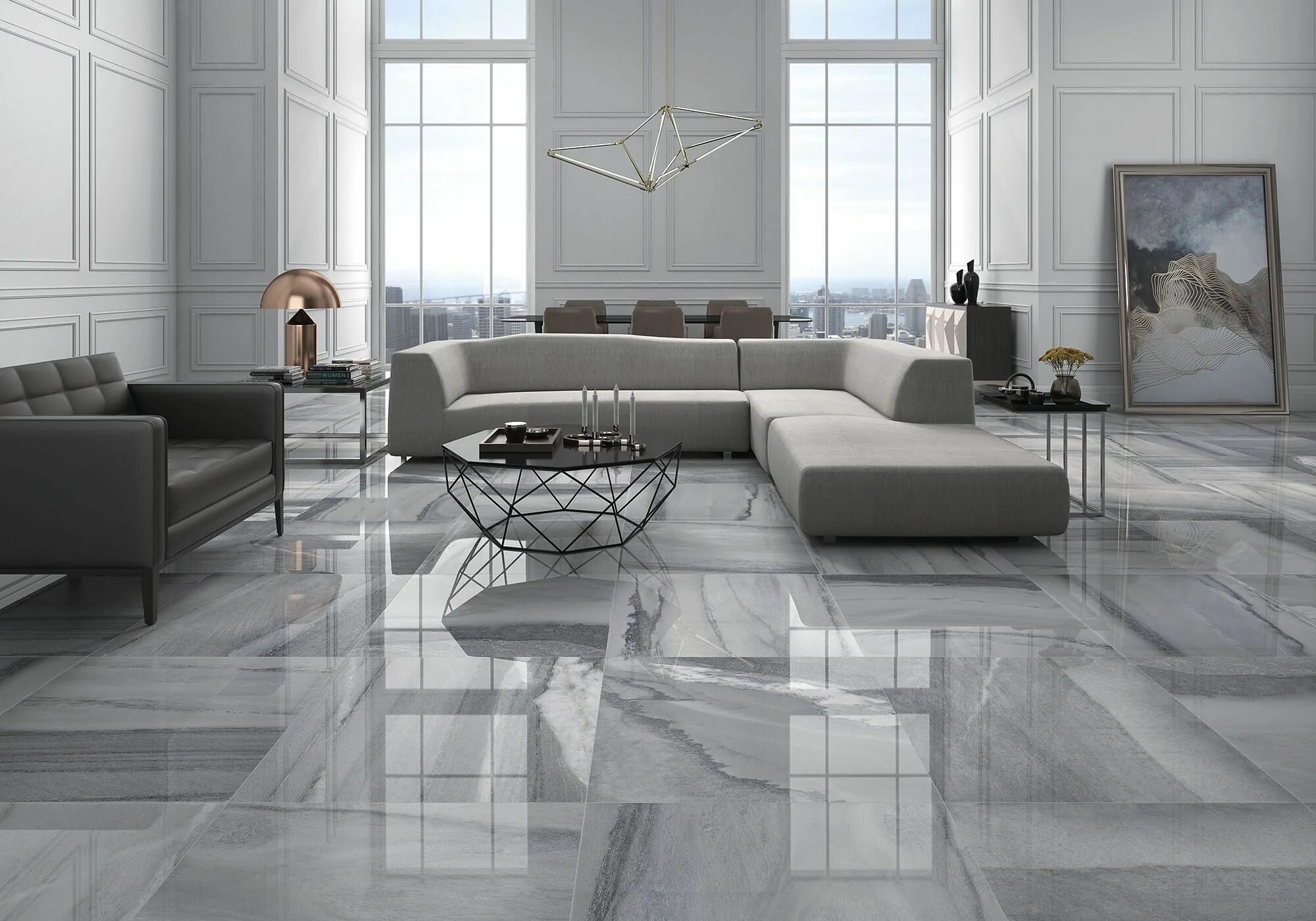 Полы керамогранит для гостиной фото в интерьере marble looking glass-like floors Living room tiles, Marble flooring design, Tile