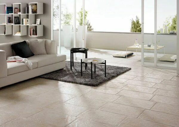 Полы керамогранит для гостиной фото в интерьере Cream rectangle tiles. Living room tiles, Tile floor living room, Floor tile des