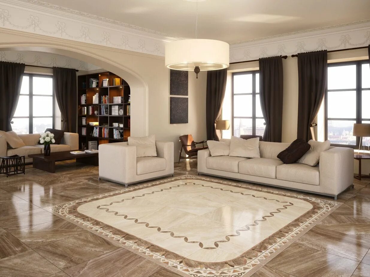 Marble Effect Porcelain Tile - 1 * choice from € 12.5 / sqm! - Fifth road - F...