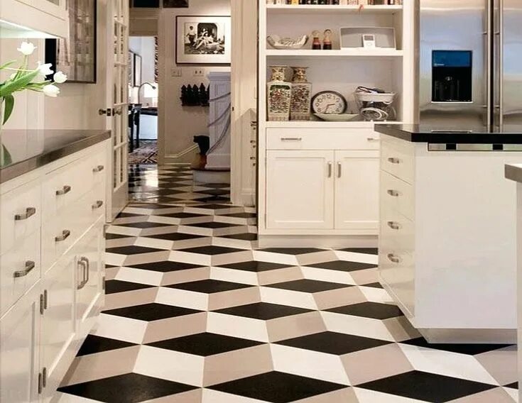 Полы на маленькой кухне плитка фото 30 Beautiful Ceramic or Porcelain Tile for Kitchen Floor Check more at https://m