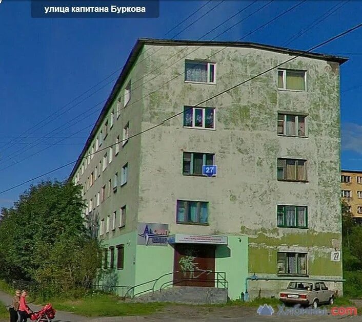 Поляна51 мурманск октябрьский округ фото Мурманск, ул.Буркова, д.27 на карте города