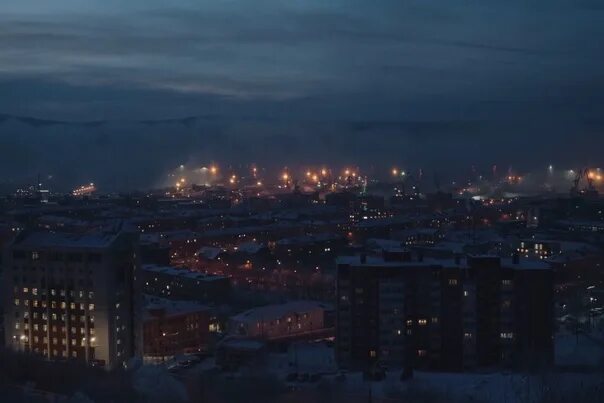 Полярная ночь в мурманске фото Today in Murmansk was the last sunrise before the polar night, the day lasted on