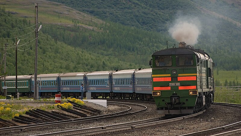 Полярная стрела поезд фото Файл:Фирменный поезд "Полярная стрела".jpg - Википедия