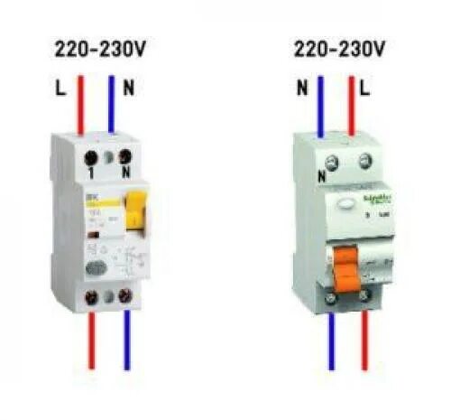 Полярность подключения автомата Автомат на фазу и ноль фото - DelaDom.ru