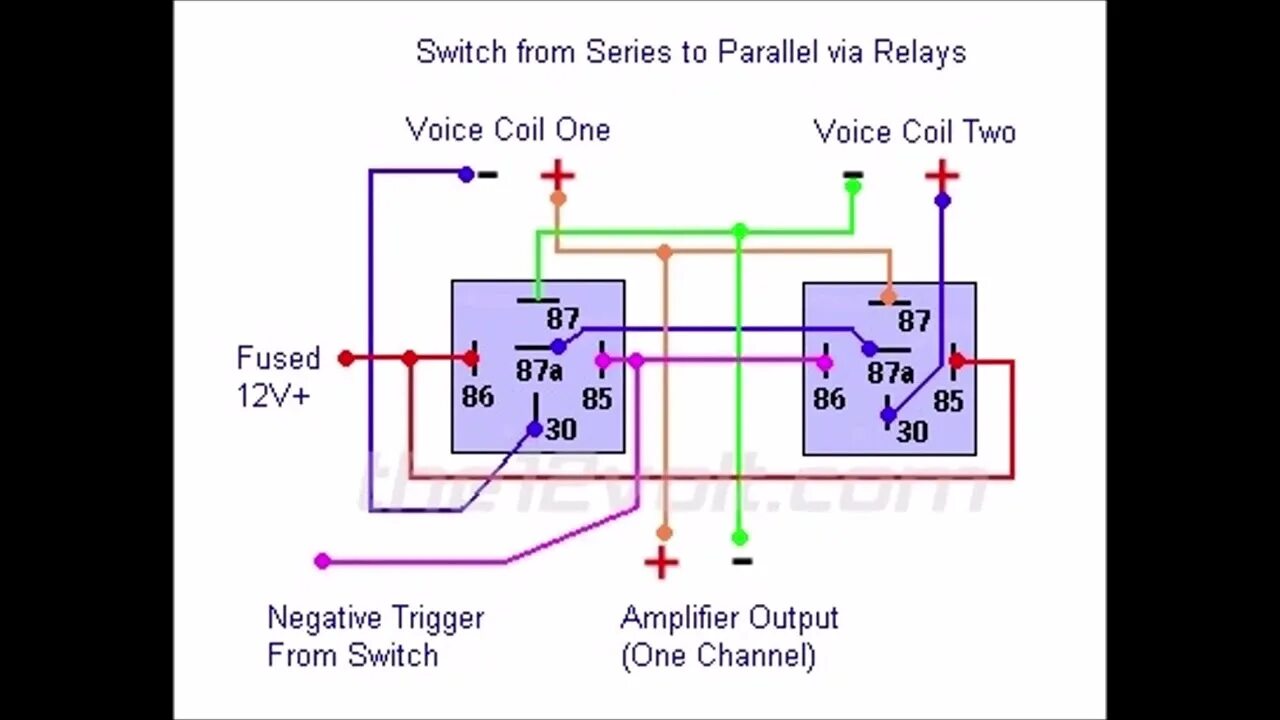 Полярность подключения реле Series To Parallel Via Relays - YouTube