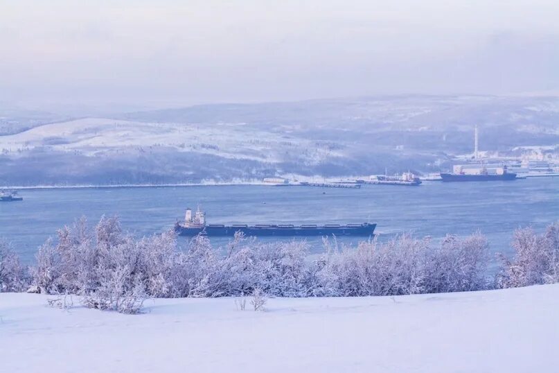 Полярный зимой фото Доброе утро, Мурманск! Сегодня на улице холодно, снежно и красиво. Наслаждайтесь