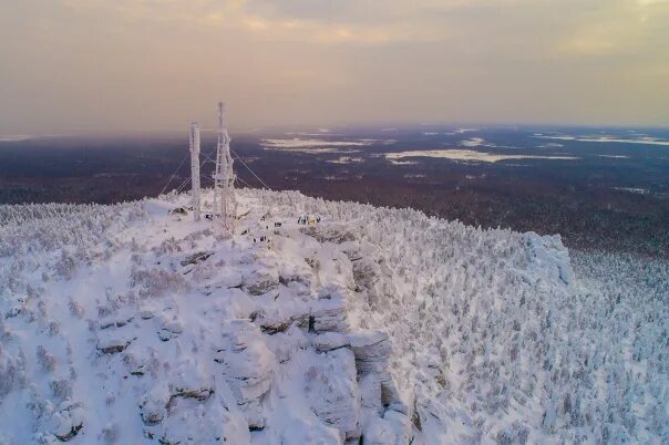 Полюд пермский край красновишерский городской округ фото Mount Polyud, in the usual winter weather for local places. 572 meters above sea