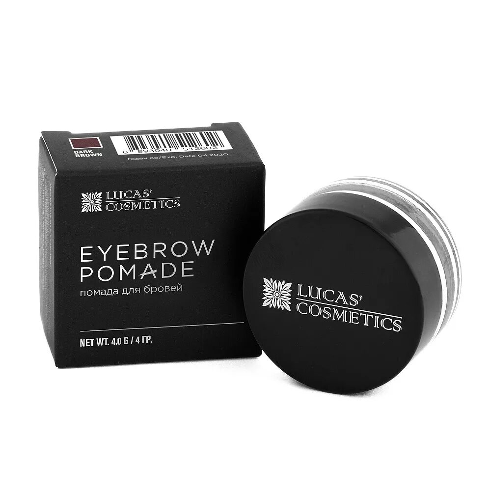 Помада для бровей фото Lucas помада для бровей Eyebrow Pomade, "Dark Brown" (темно-коричневый). Купить 