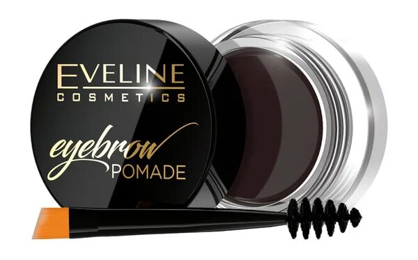 Помада для бровей фото EVELINE Помада для бровей Eyebrow Pomade, 4 г, Dark Brown - купить с доставкой п