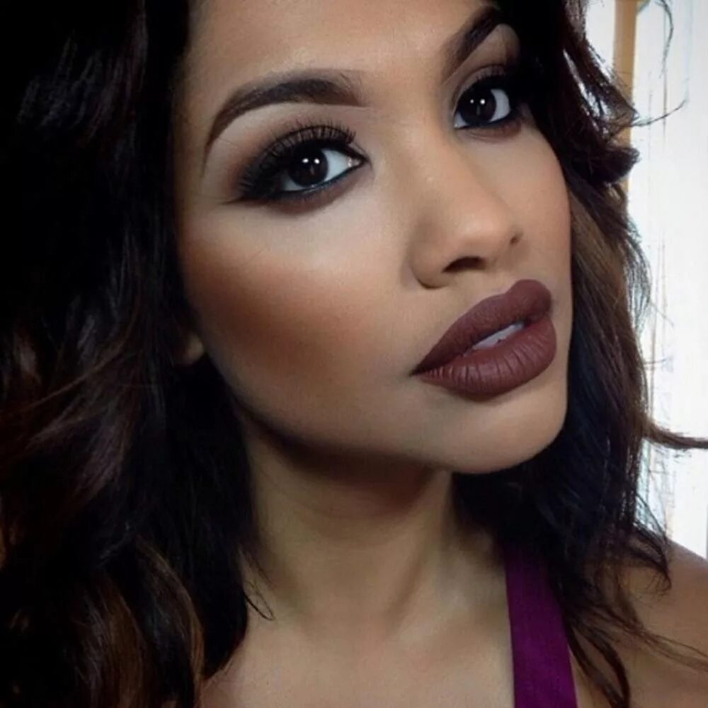 Помада для карих глаз фото Instagram Insta-Glam: Brown Lipstick Gorgeous makeup, Brown lipstick, Skin makeu