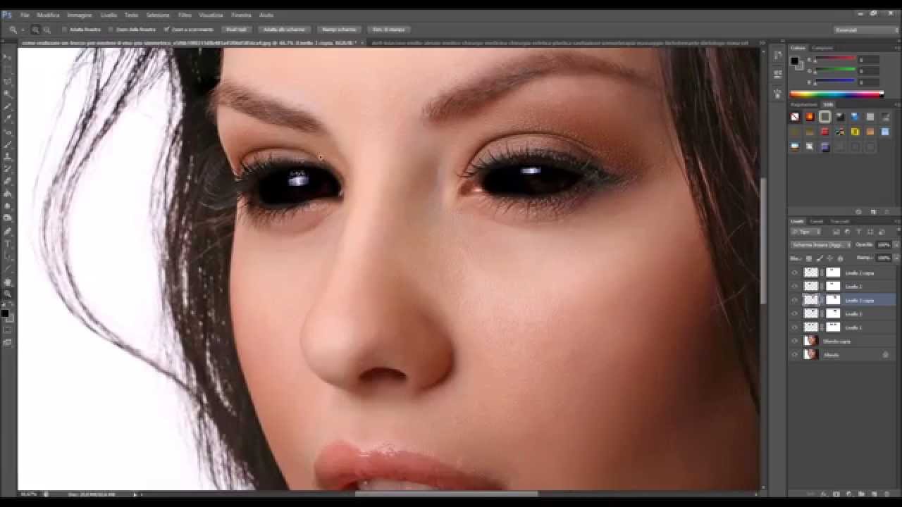 Поменять глаз на фото онлайн бесплатно Occhi Neri Demone - Black Demon Eyes photoshop tutorial ITA - YouTube