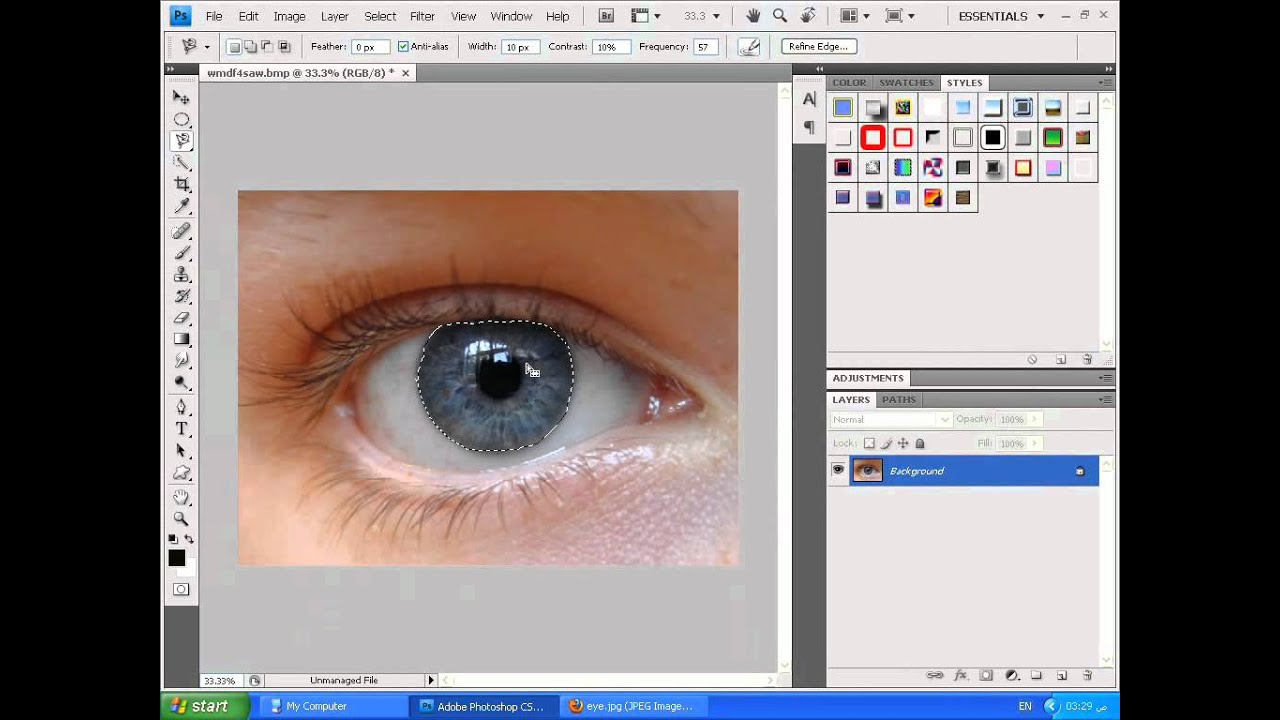 Поменять глаз на фото онлайн бесплатно Photoshop CS4 Tutorial: How to change eye color - YouTube