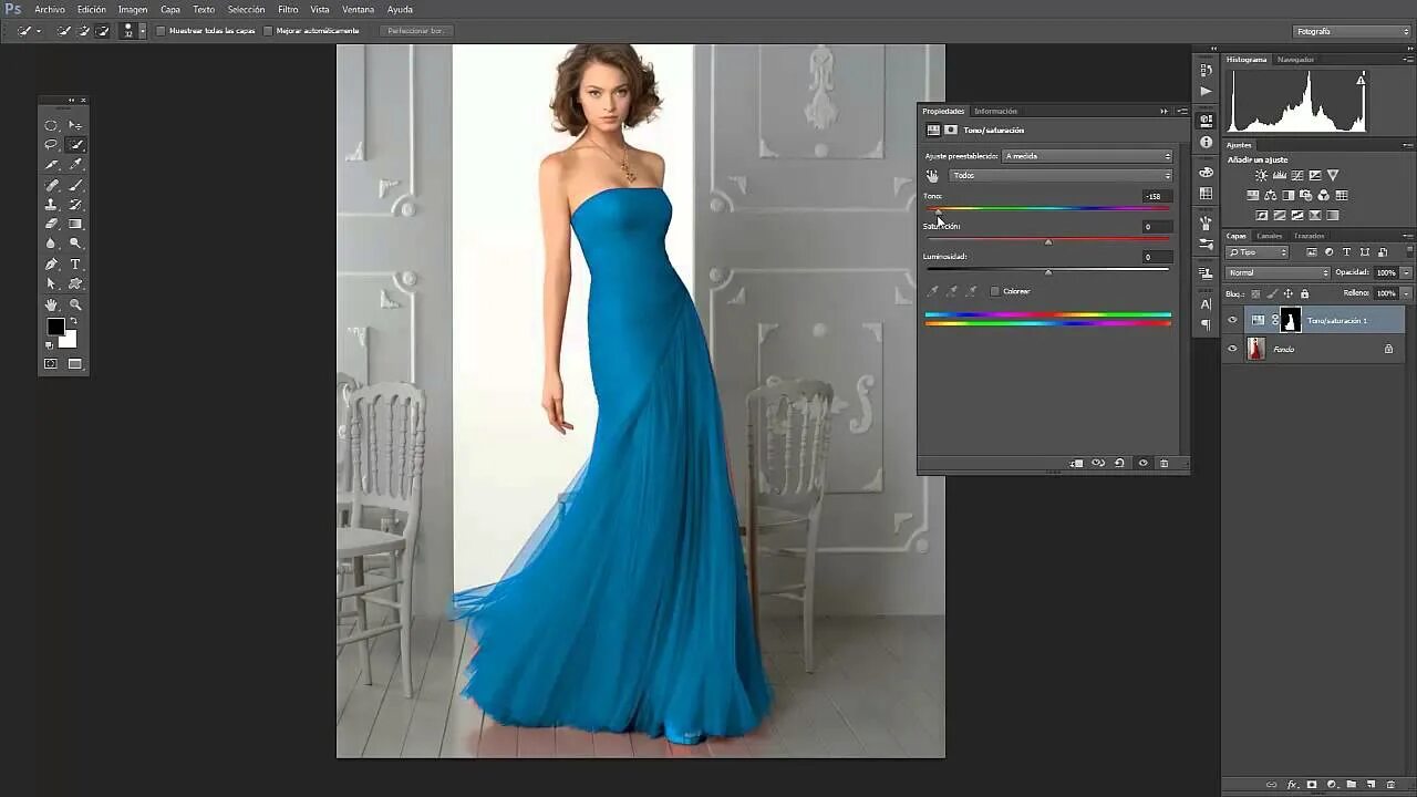 Поменять одежду на фото Tutorial Photoshop CC: Cómo cambiar el color de una parte de nuestra imagen - Yo