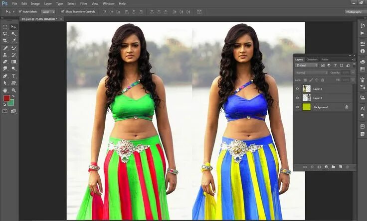 Поменять одежду на фото бесплатно #15 Color Replacement In Photoshop Colorful dresses, Photoshop, Color