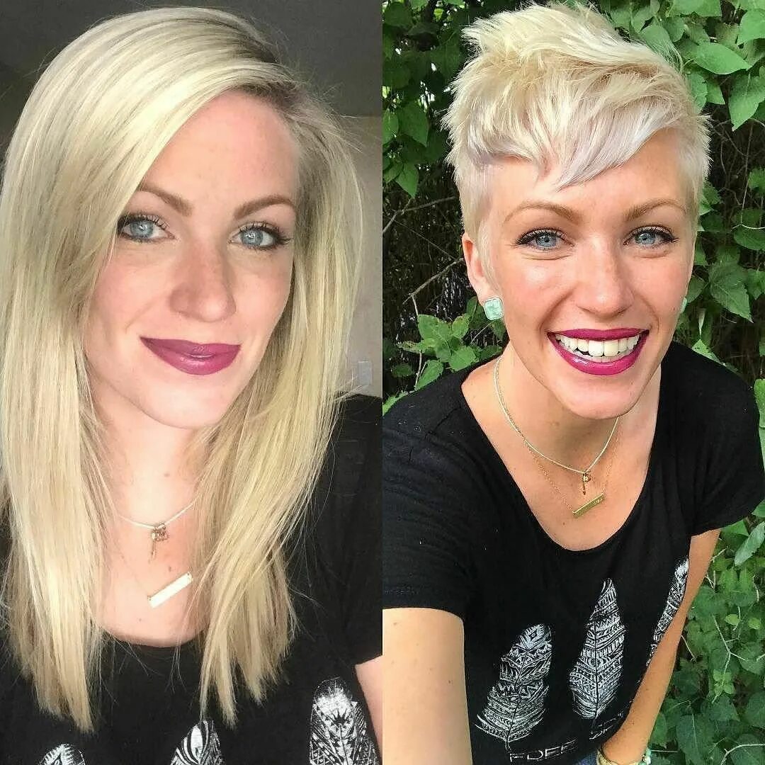 Поменять прическу 1,990 Likes, 27 Comments - Short hair isn't just for boys (@hashtagpixiecuts) on