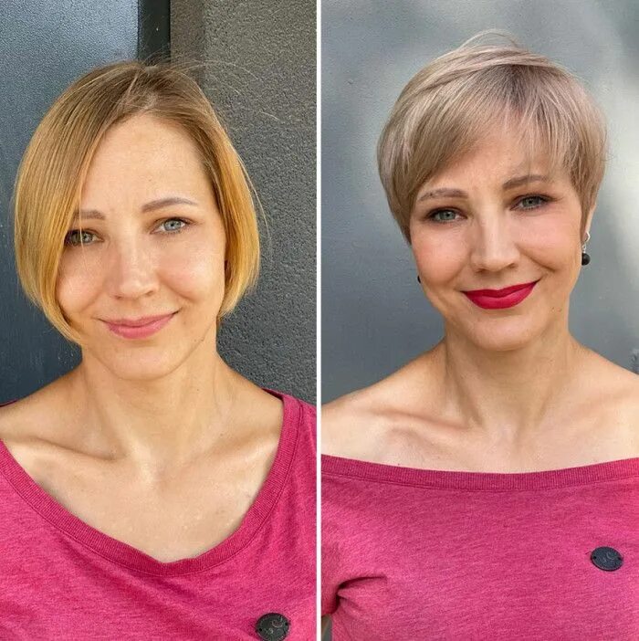 Поменять прическу на фото бесплатно Hairdresser Shows How Simple Hair Changes Can Totally Change Your Appearance Wit