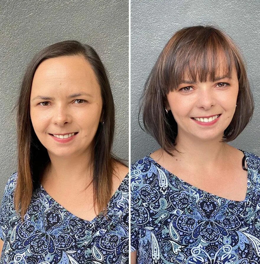 Поменять прическу на фото бесплатно Hairstylist Shows How Much A Hair Transformation Can Change A Person (30 New Pic