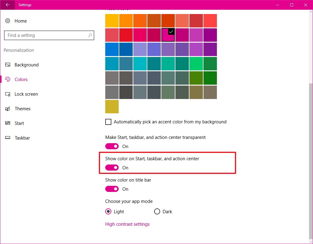 Поменять цвет цветов на фото How to change the accent color only in the taskbar on Windows 10 Windows Central